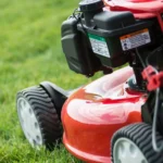 Gas-Lawn-Mower-cutting-grass